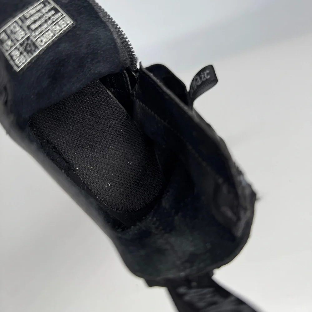 Dr Martens Boots Kids 12 Black 1460 Pascal Mono Junior Combat Leather Side Zip